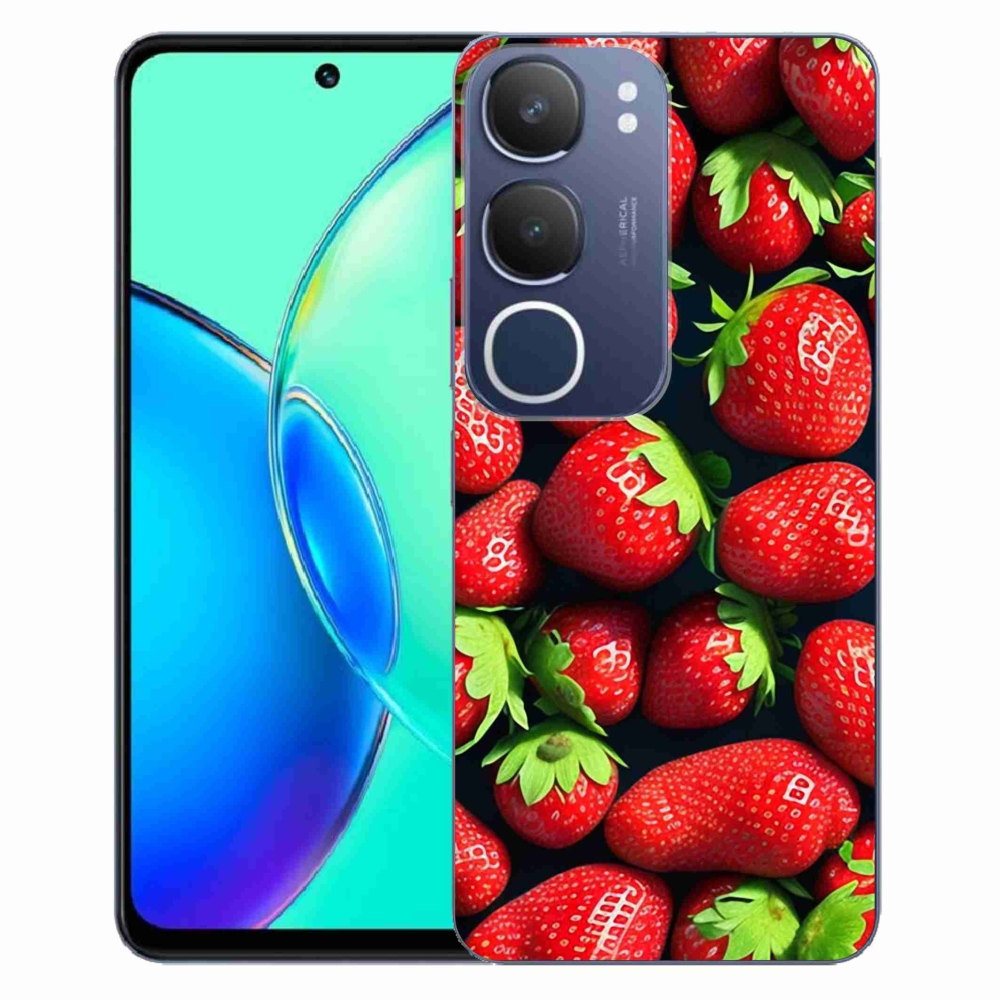 Gélový kryt mmCase na Vivo Y19s - jahody