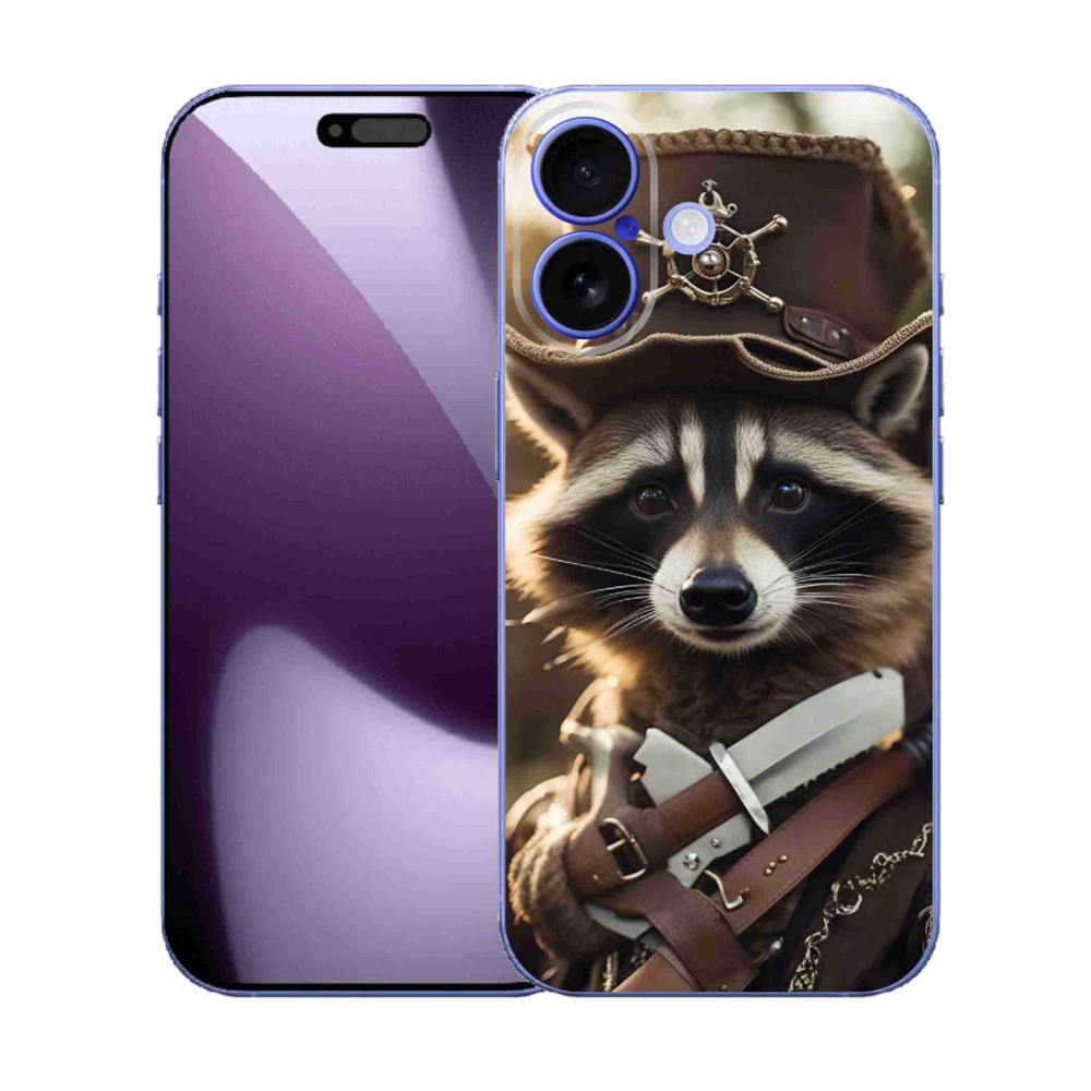 Gélový kryt mmCase na iPhone 17 - mýval v uniforme