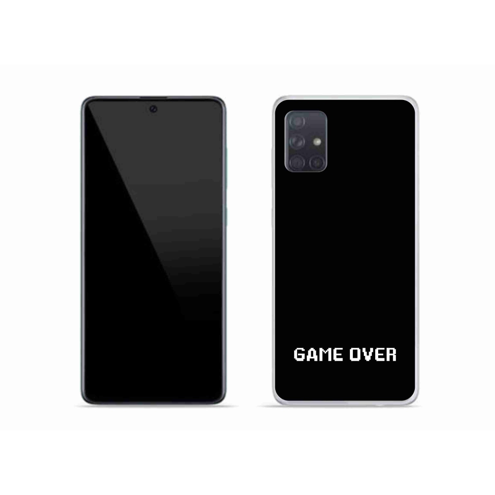 Gélový kryt mmCase na Samsung Galaxy A51 - game over čierne pozadie