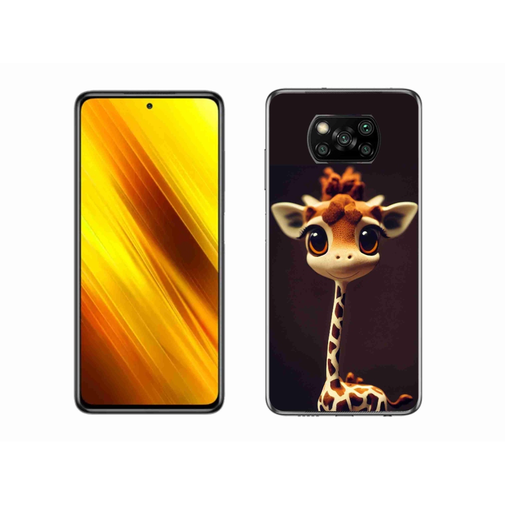 Gélový kryt mmCase na Xiaomi Poco X3 - malá žirafa
