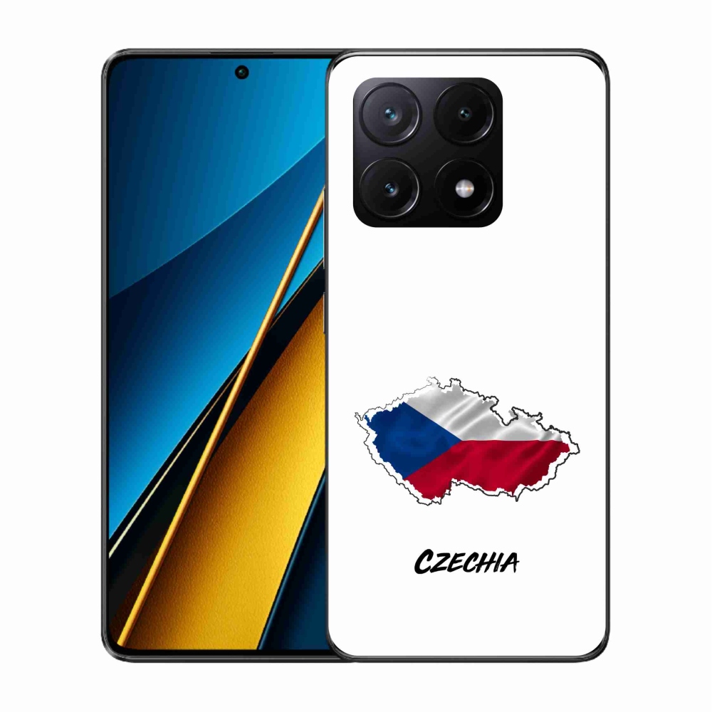 Gélový kryt mmCase na Xiaomi Poco X6 Pro 5G - Czechia biele pozadie