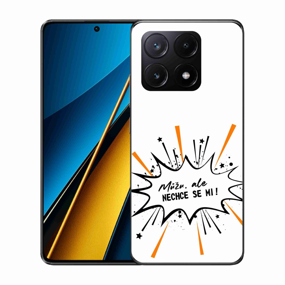 Gélový kryt mmCase na Xiaomi Poco X6 Pro 5G - vtipný text 11 biele pozadie