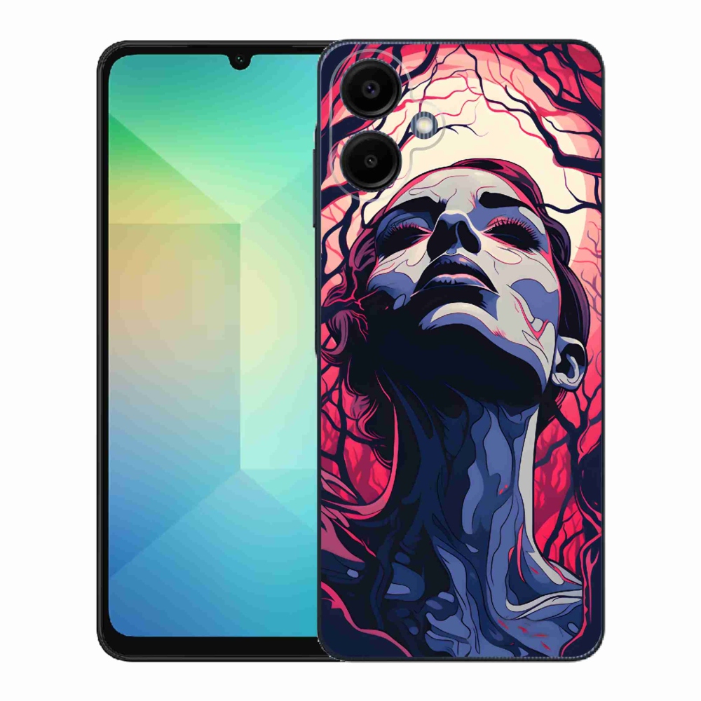Gélový kryt mmCase na Samsung Galaxy A06 4G - abstraktná tvár