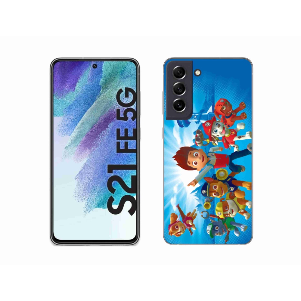 Gélový kryt mmCase na Samsung Galaxy S21 FE 5G - labková patrola