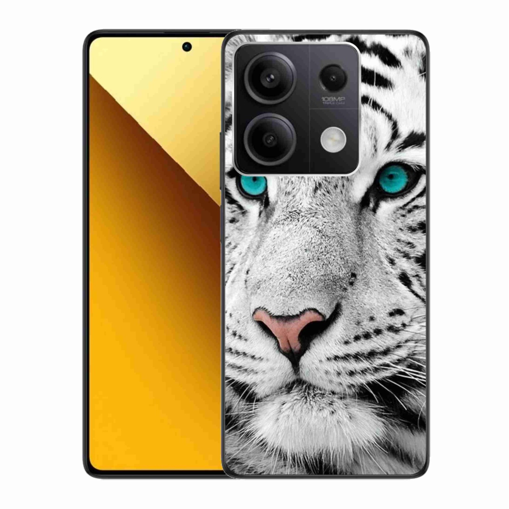 Gélový kryt mmCase na Xiaomi Redmi Note 13 5G - biely tiger