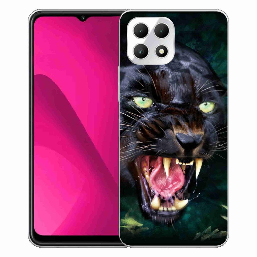 Gélový kryt mmCase na T-Mobile T Phone 2 - rozzúrený čierny panter