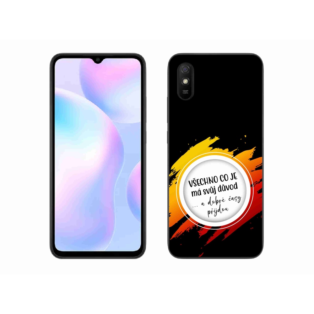 Gélový kryt mmCase na Xiaomi Redmi 9AT - citát 3 čierne pozadie