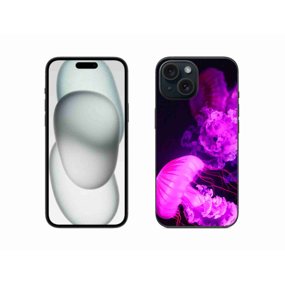 Gélový kryt mmCase na iPhone 15 - medúza 1