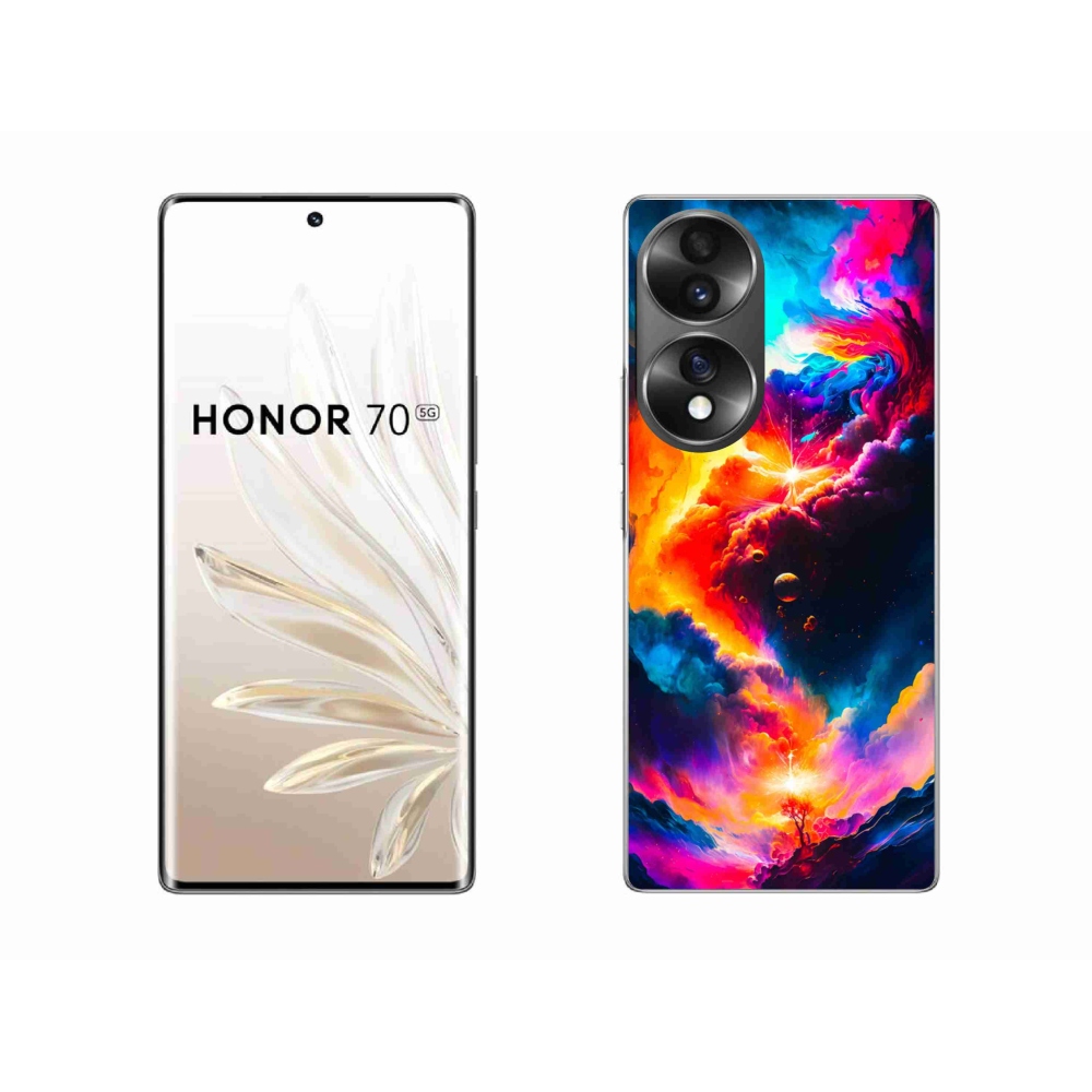 Gélový kryt mmCase na Honor 70 - abstraktný motív