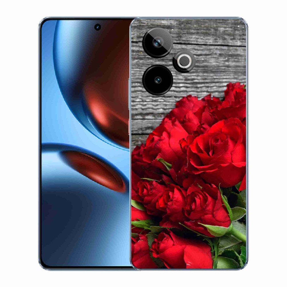 Gélový kryt mmCase na Realme GT 7 5G/GT 7T 5G - červené ruže