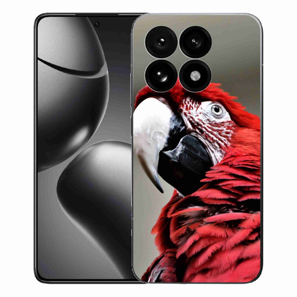 Gélový kryt mmCase na Xiaomi 15T - papagáj ara červený