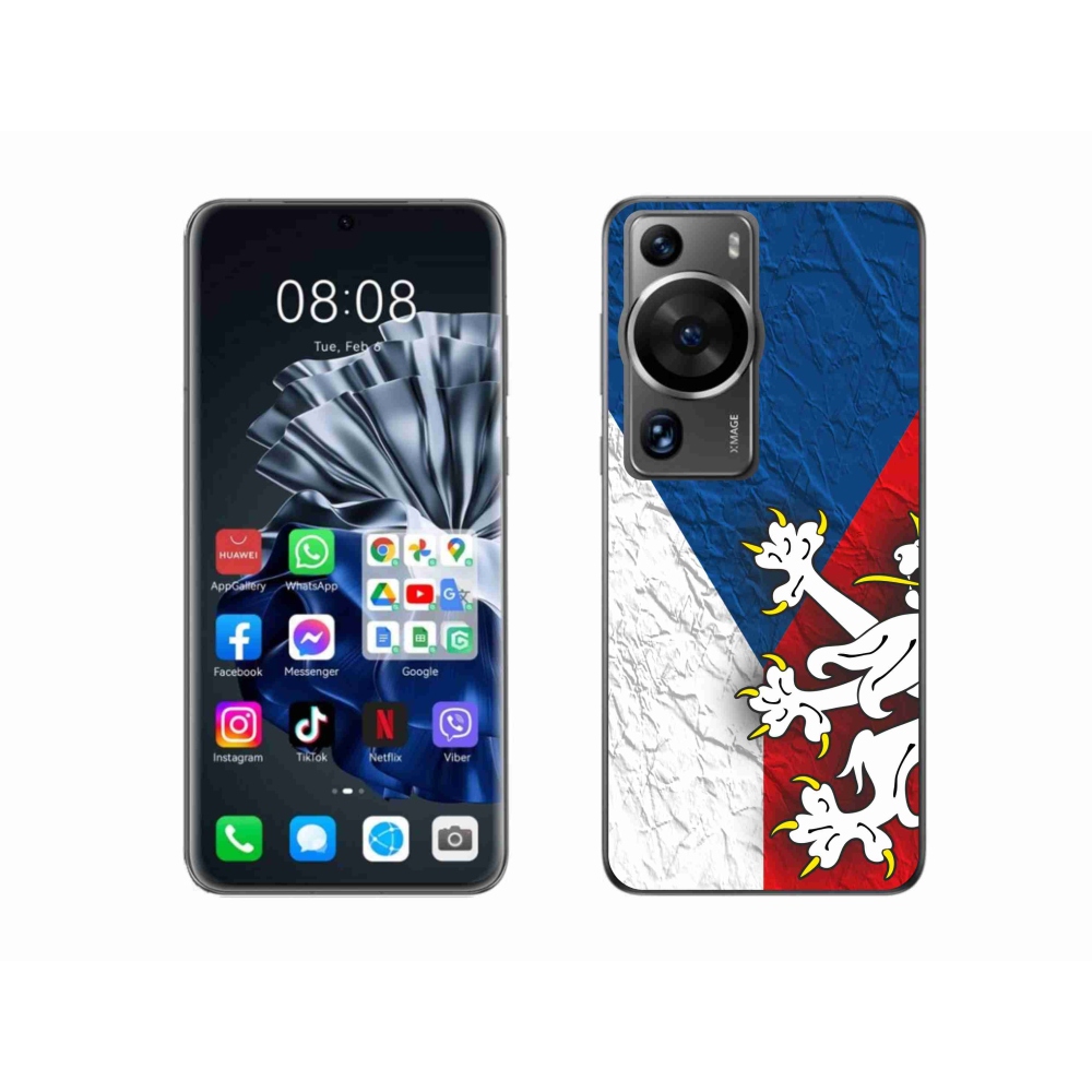 Gélový kryt mmCase na Huawei P60 Pro - česká vlajka 1