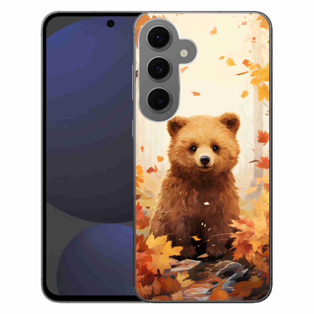Gélový kryt mmCase na Samsung Galaxy S24 FE - medveď v lese