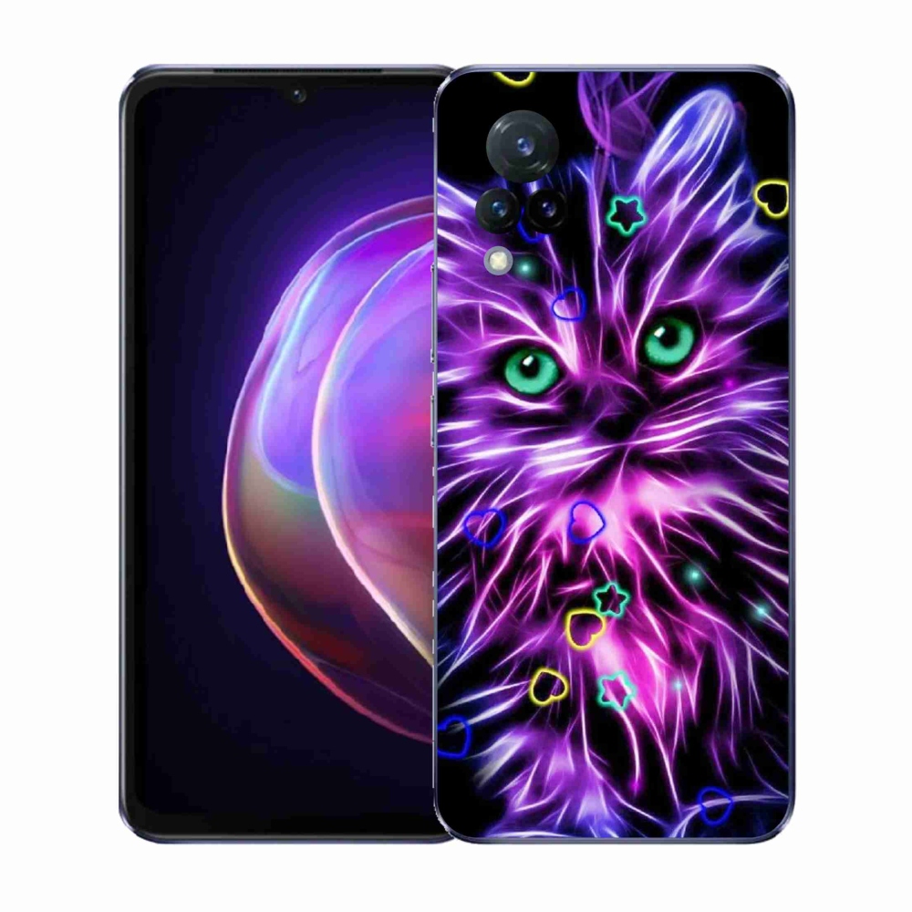 Gélový kryt mmCase na Vivo V21 4G/5G - abstraktná mačka