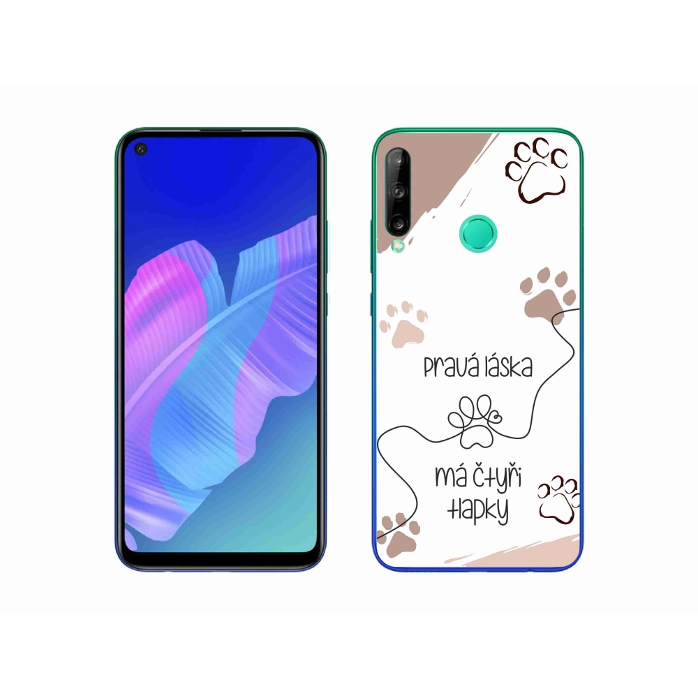 Gélový kryt mmCase na Huawei P40 Lite E - psí motív 1 biele pozadie