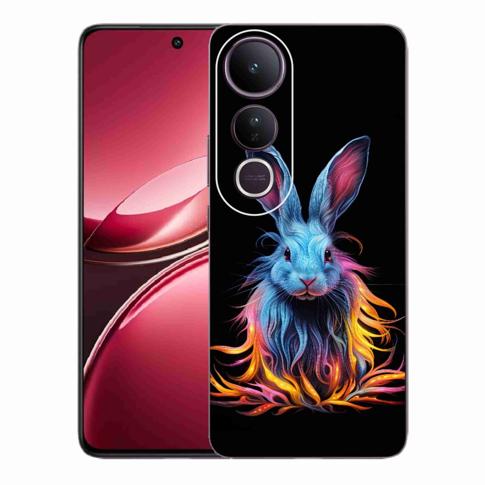 Gélový kryt mmCase na Vivo V50 Lite 4G/5G - abstraktný zajac