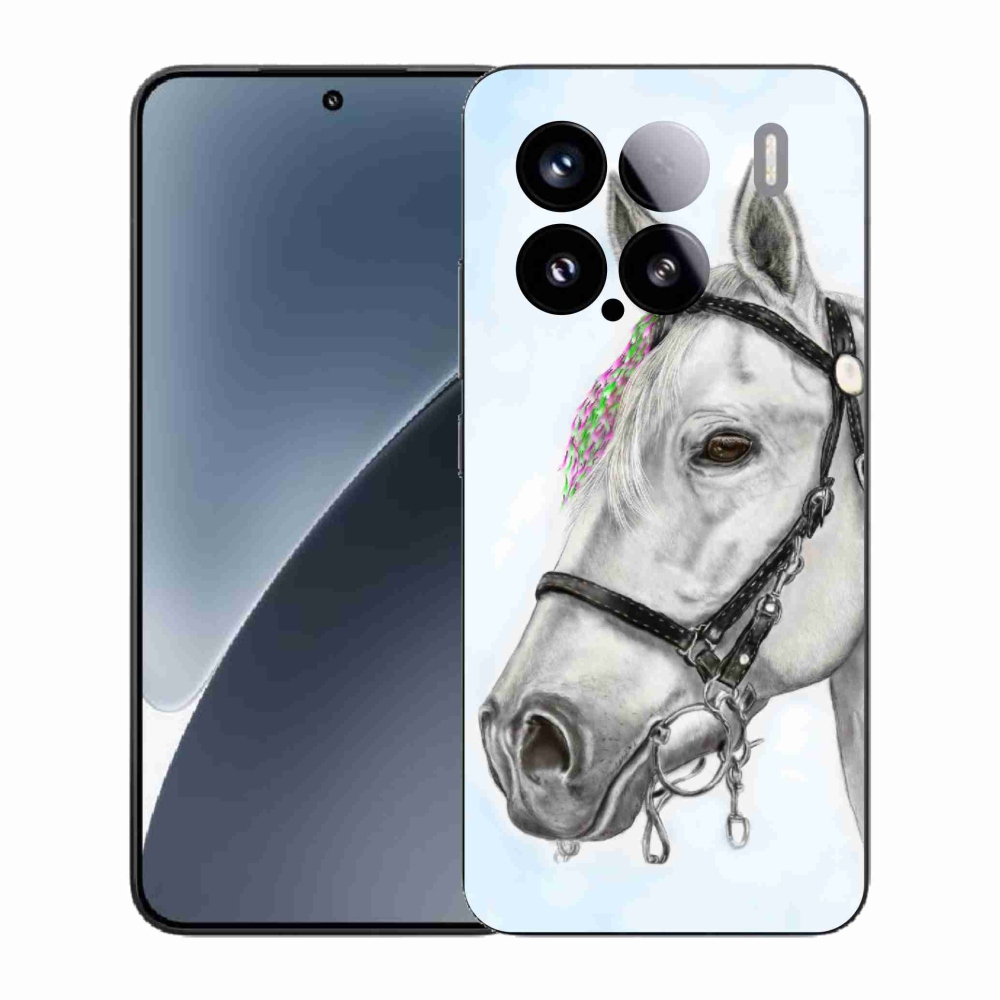 Gélový kryt mmCase na Xiaomi 15 - biely kôň 1