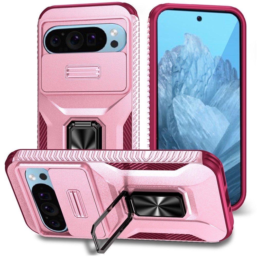 Lids odolný kryt na Google Pixel 10 Pro/9 Pro/9 - ružový/vínový