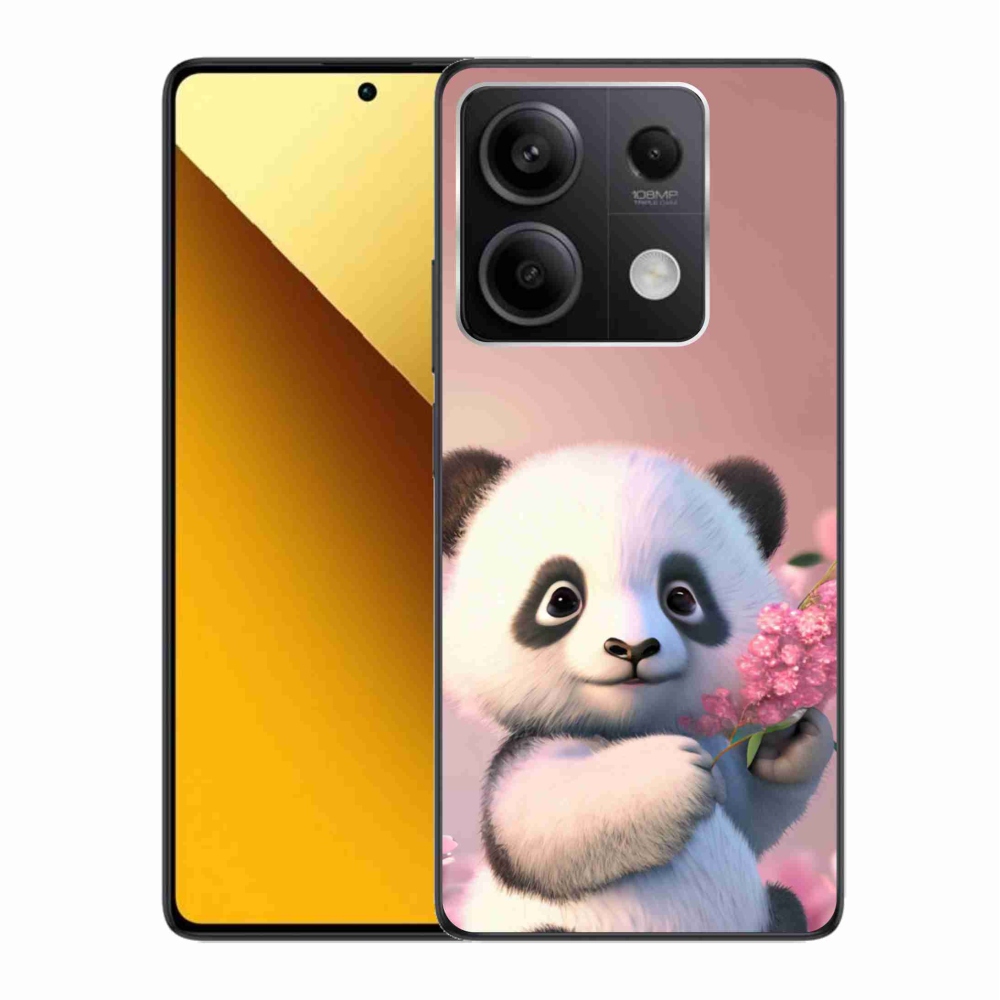 Gélový kryt mmCase na Xiaomi Redmi Note 13 5G - roztomilá panda
