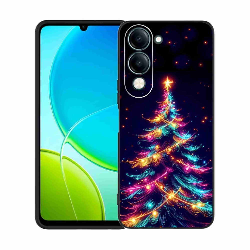 Gélový kryt mmCase na Vivo Y29s 5G - neónový vianočný stromček