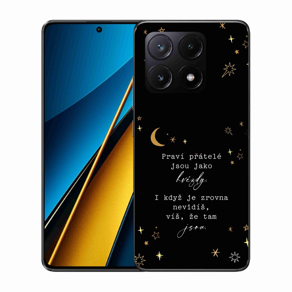 Gélový kryt mmCase na Xiaomi Poco X6 Pro 5G - citát 6 čierne pozadie