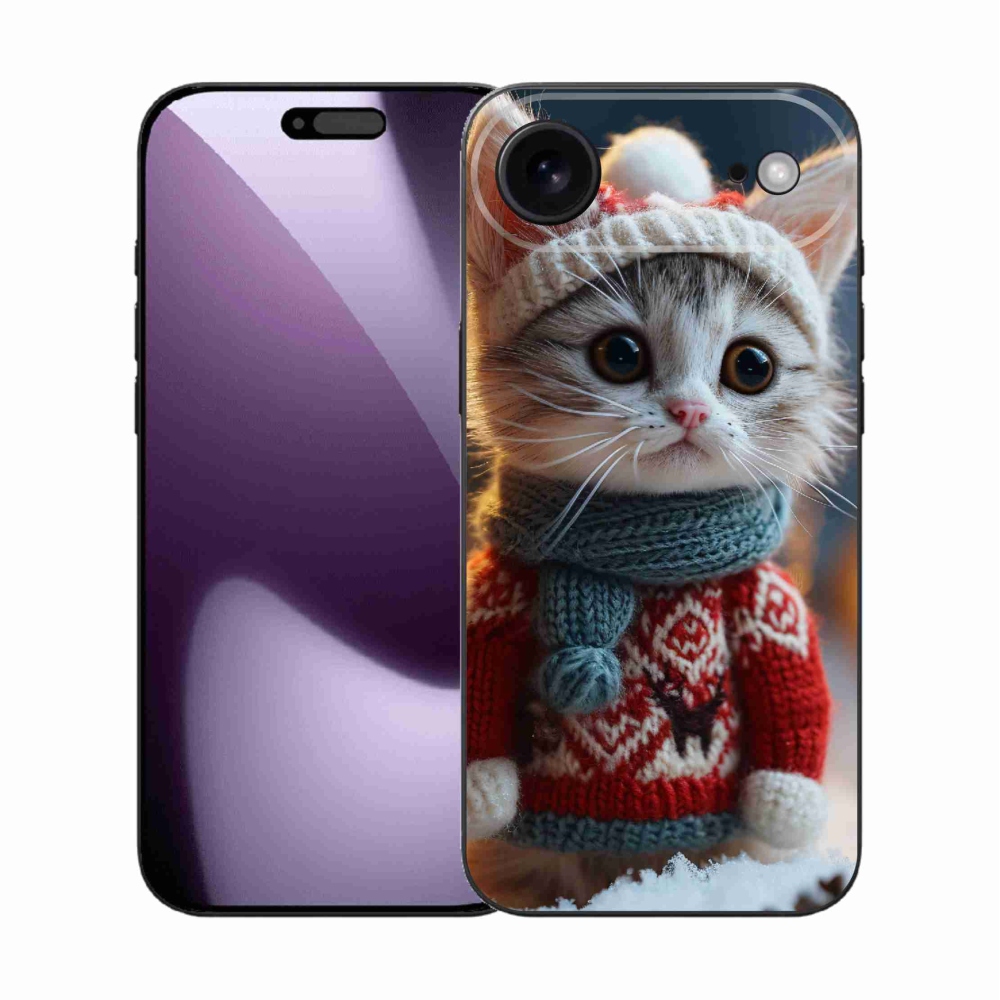 Gélový kryt mmCase na iPhone 17 Air - mačiatko vo svetri