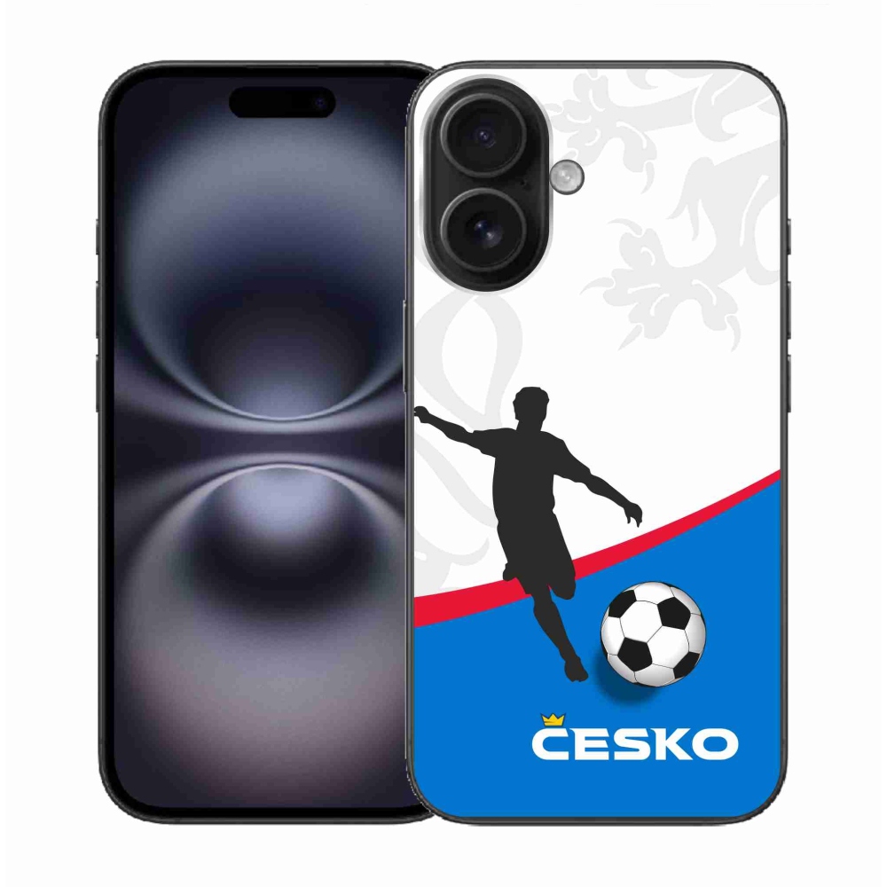 Gélový kryt mmCase na iPhone 16 - futbal Česko 1