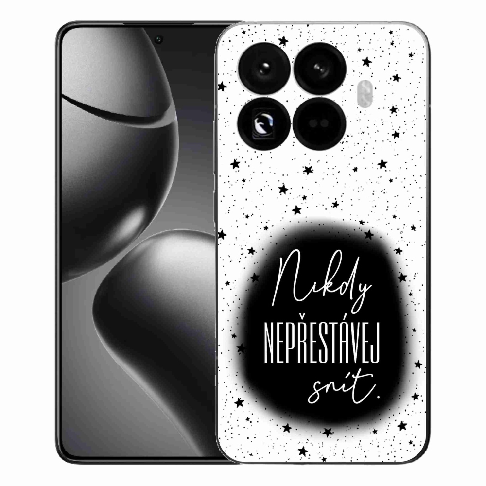 Gélový kryt mmCase na Xiaomi 15T Pro - citát 1 čiernobiele pozadie