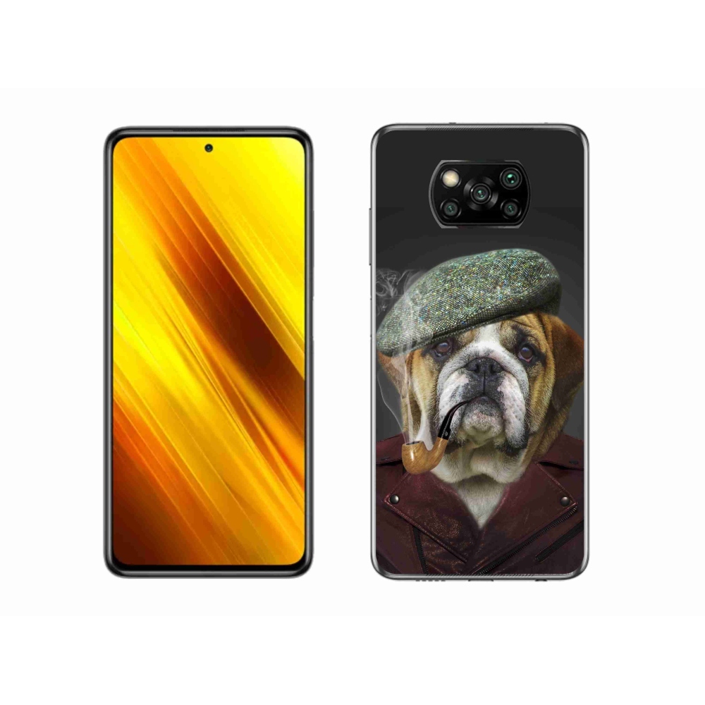 Gélový kryt mmCase na Xiaomi Poco X3 - pes s fajkou