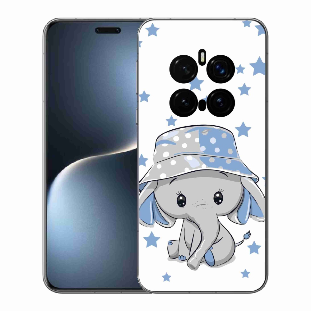 Gélový kryt mmCase na Honor Magic 7 Pro 5G - modrý slon