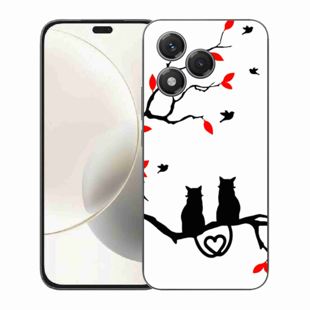 Gélový kryt mmCase na Honor 400 Lite - mačacia láska