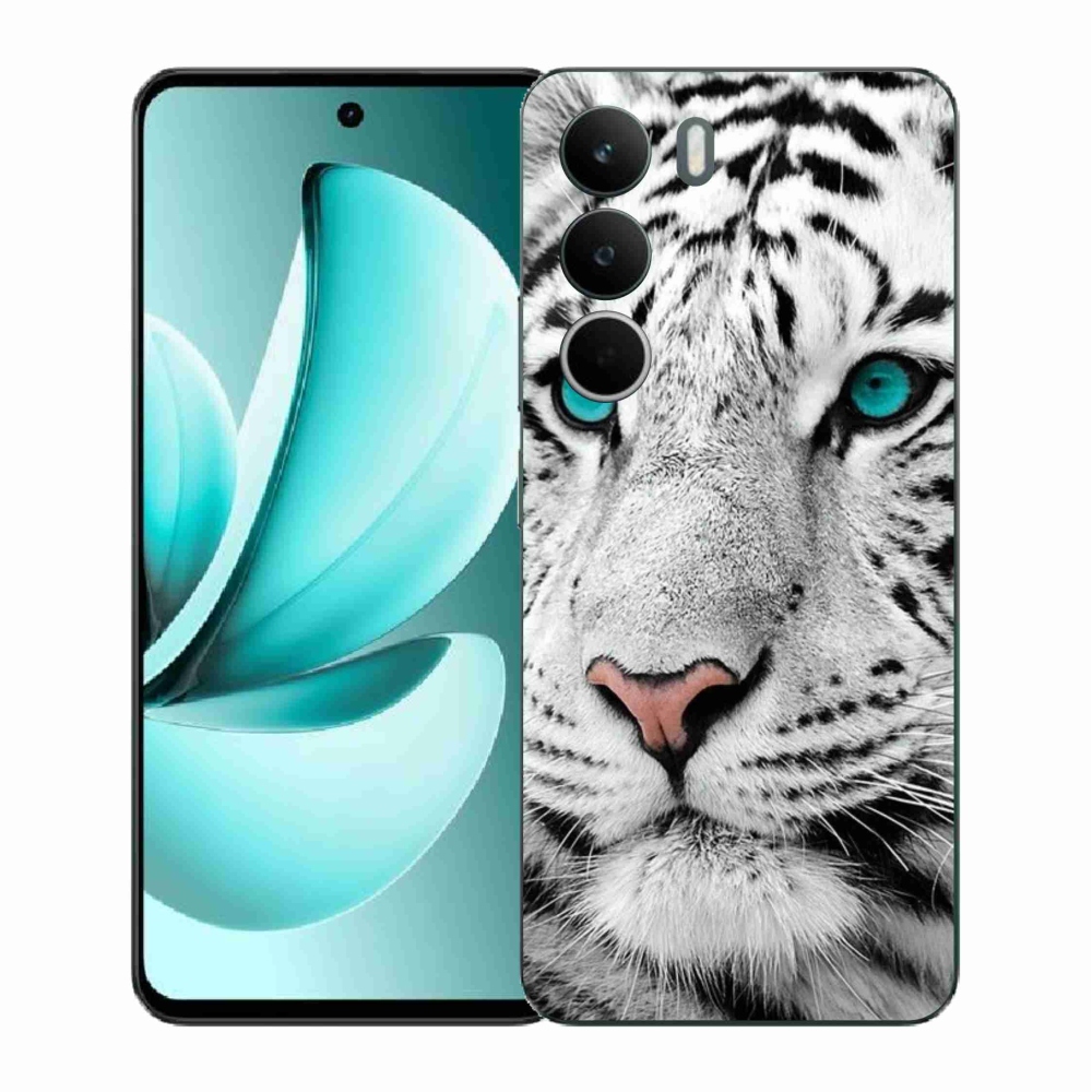 Gélový kryt mmCase na Realme C71 - biely tiger
