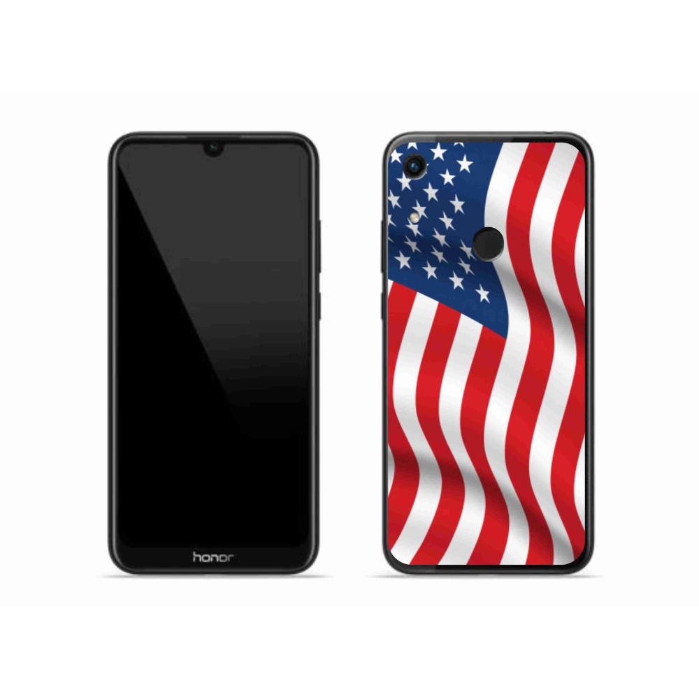 Gélový kryt mmCase na mobil Honor 8A - USA vlajka