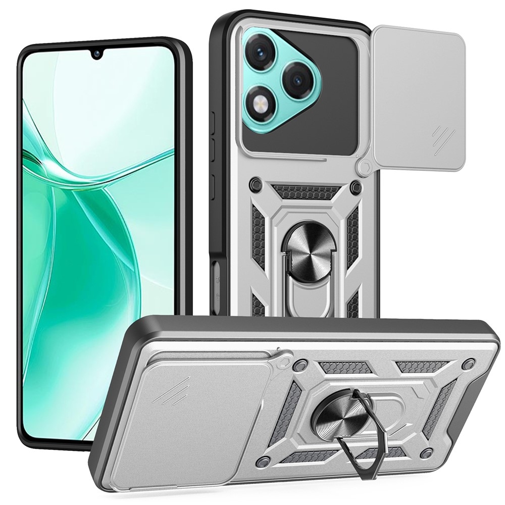 Slide odolný kryt na Honor 400 Lite - strieborný
