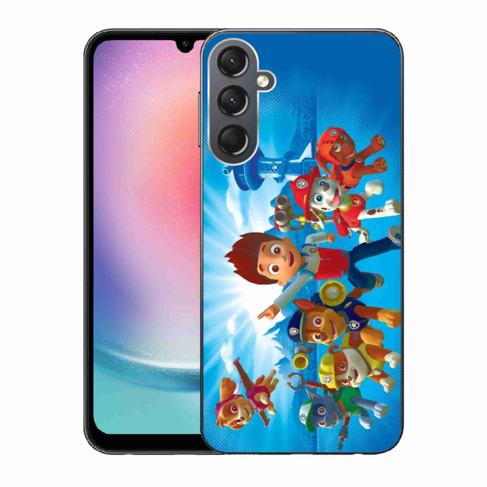 Gélový kryt mmCase na Samsung Galaxy A24 - labková patrola