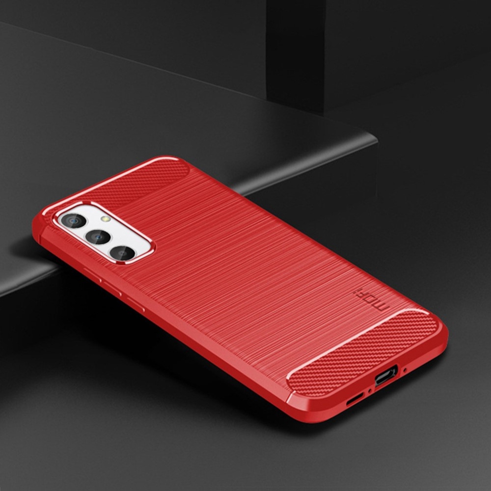 Carbon odolný gélový obal na Samsung Galaxy A34 5G - červený