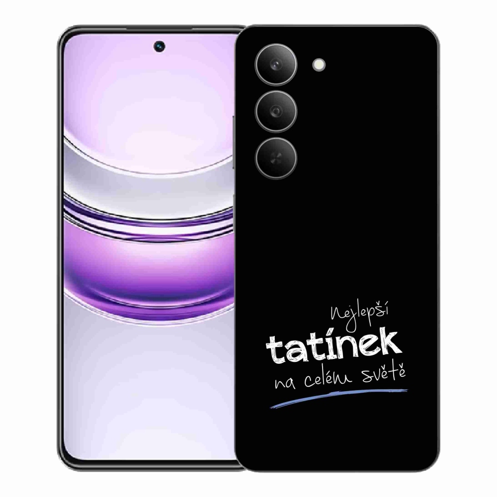 Gélový kryt mmCase na Realme 14x 5G - najlepší otecko 4 čierne pozadie