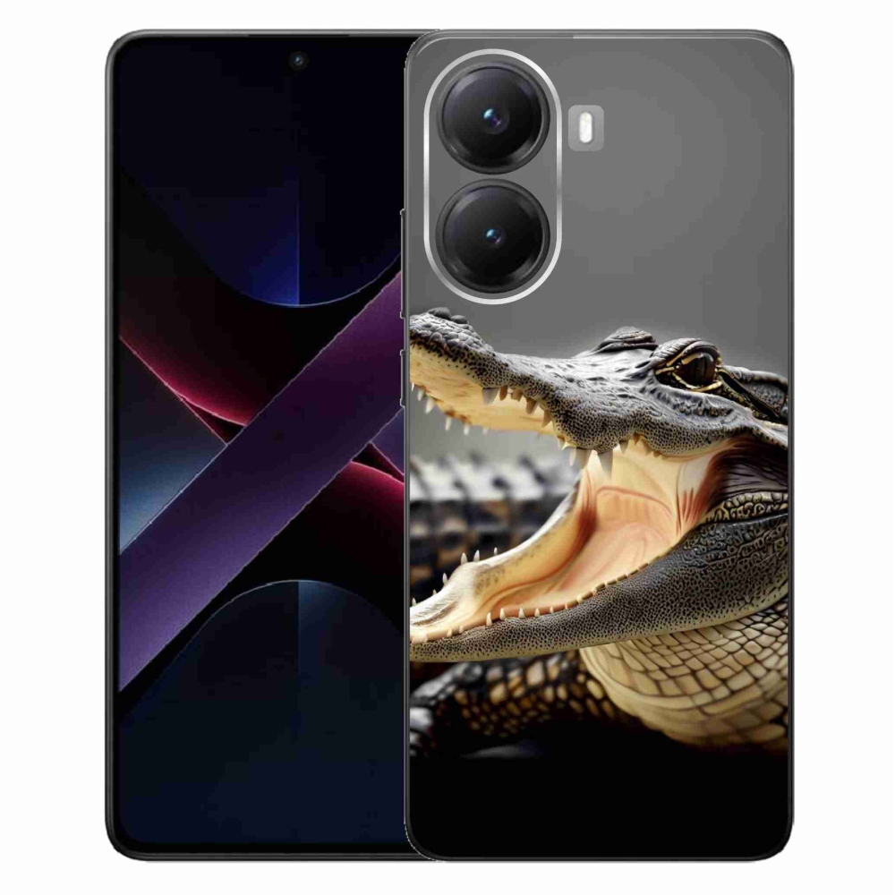 Gélový kryt mmCase na Xiaomi Poco X7 Pro 5G - krokodíl