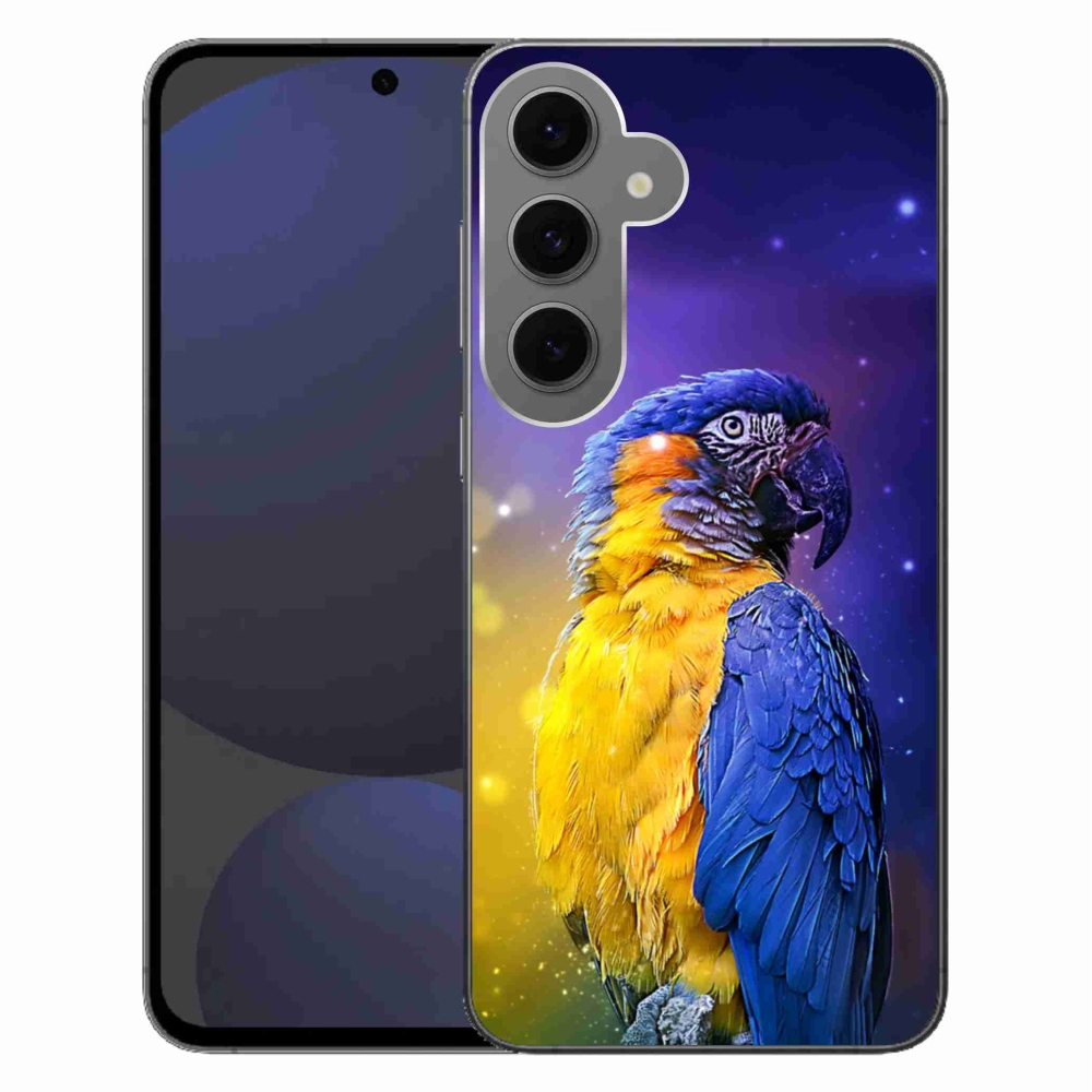 Gélový obal mmCase na Samsung Galaxy S24 FE - papagáj ara 1