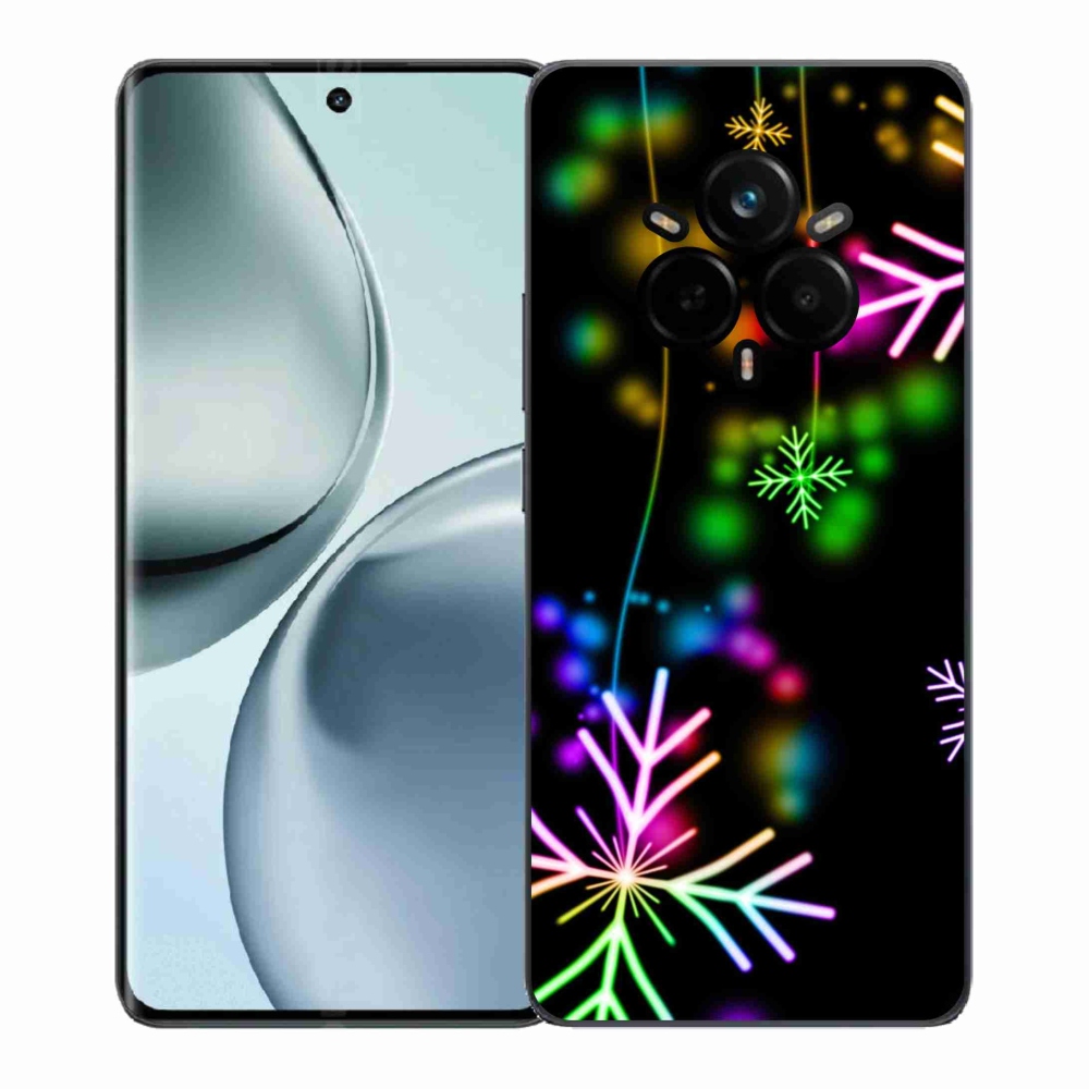 Gélový kryt mmCase na Realme 14 Pro+ 5G - farebné vločky