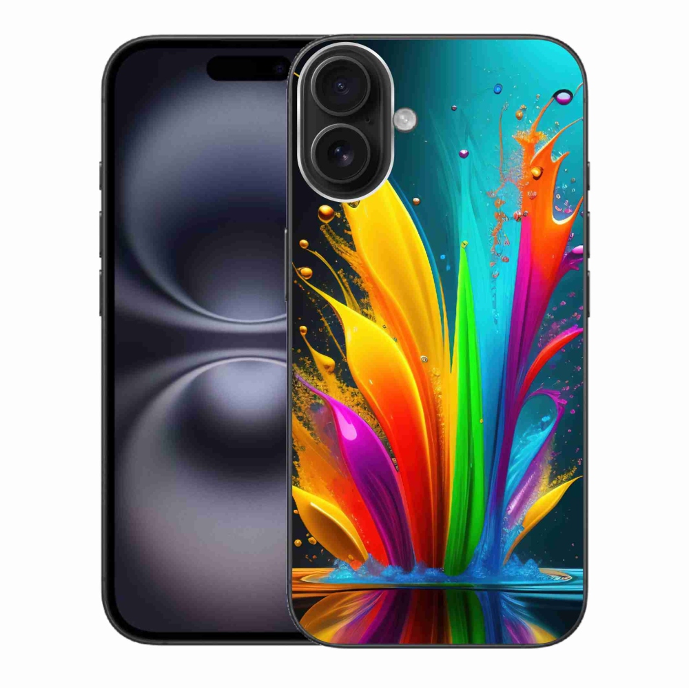 Gélový kryt mmCase na iPhone 16 Plus - abstraktný motív 1