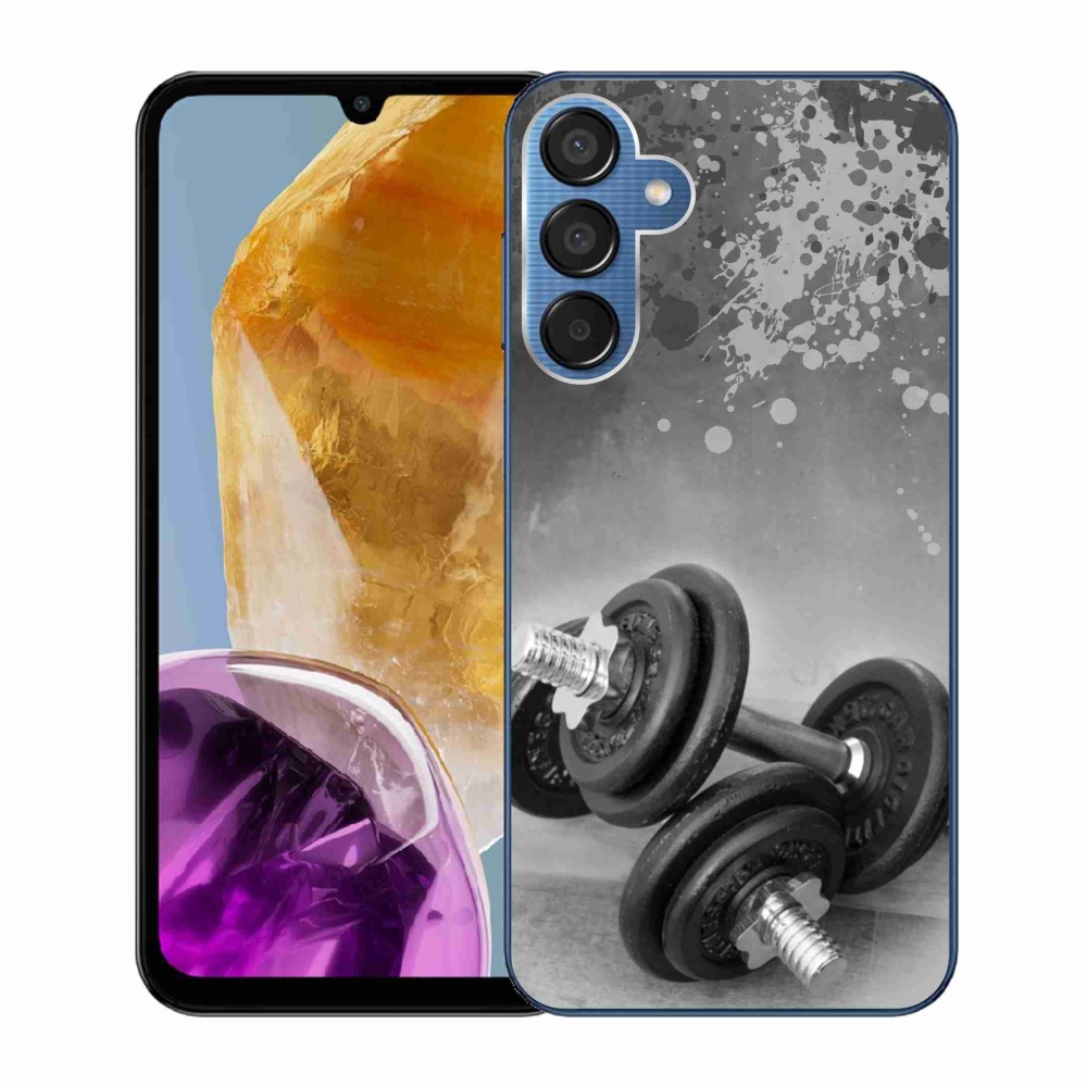 Gélový kryt mmCase na Samsung Galaxy M15 5G - činky 1