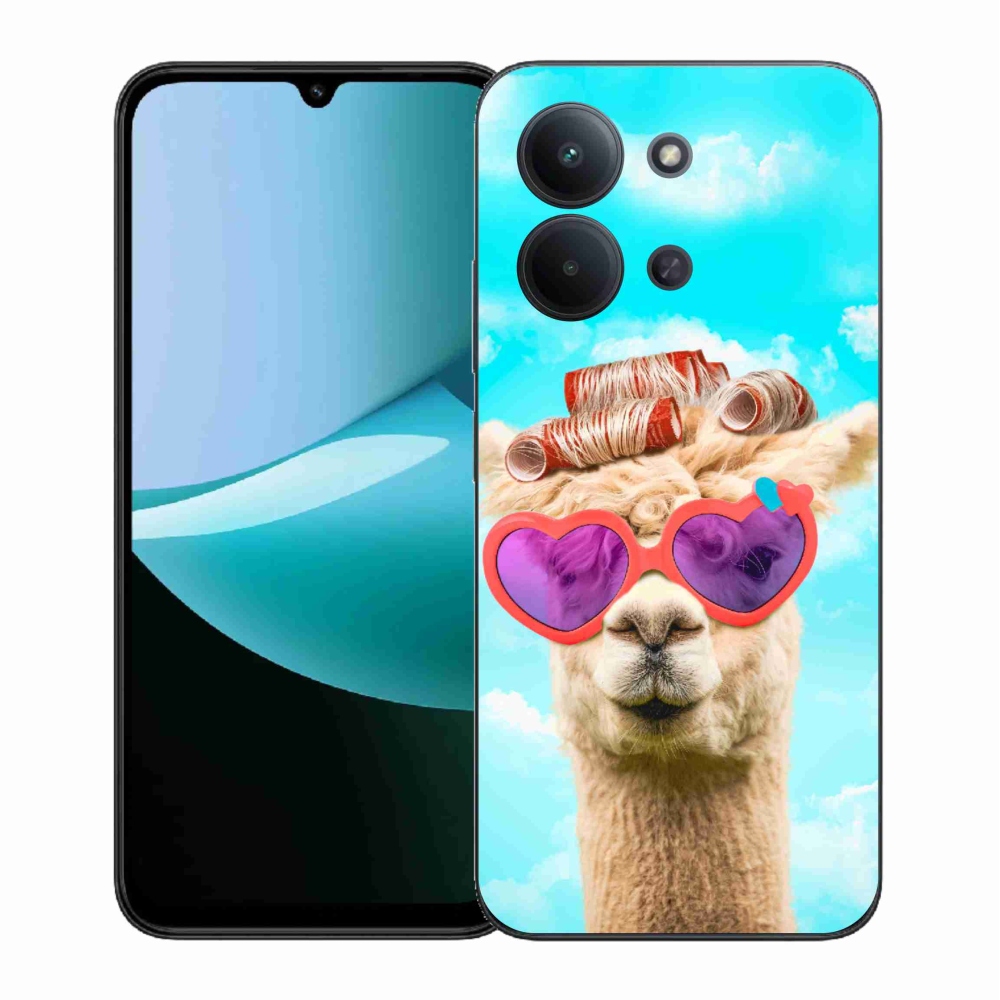 Gélový kryt mmCase na Xiaomi Redmi 15C 4G (171mm)/Poco C85 4G (171mm) - lama s okuliarmi