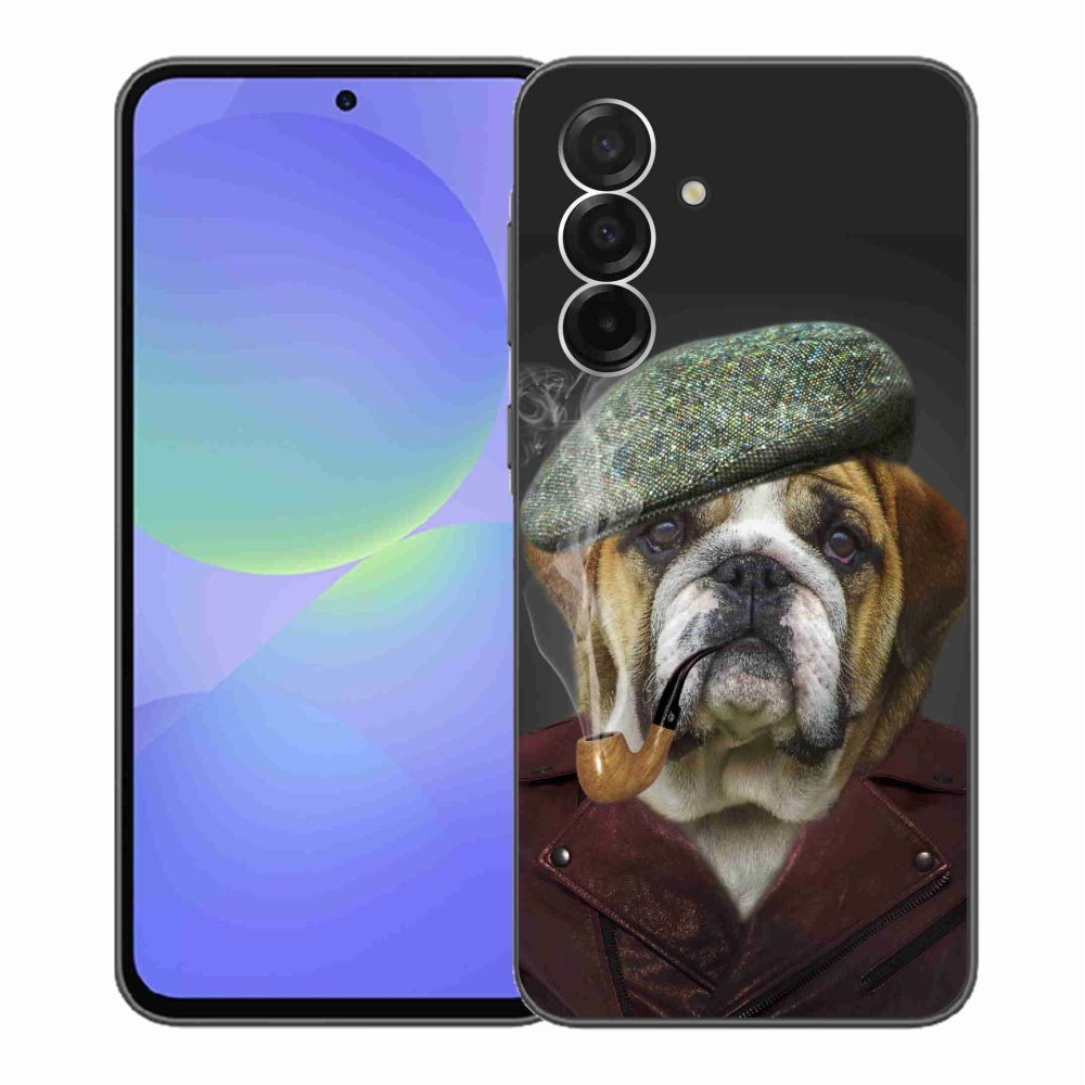 Gélový kryt mmCase na Samsung Galaxy A36 5G - pes s fajkou