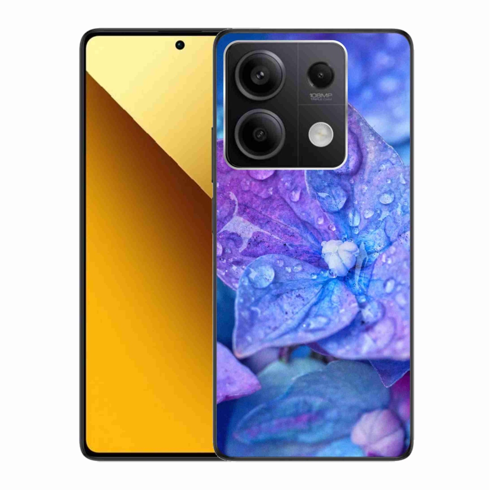 Gélový kryt mmCase na Xiaomi Redmi Note 13 5G - fialový kvet