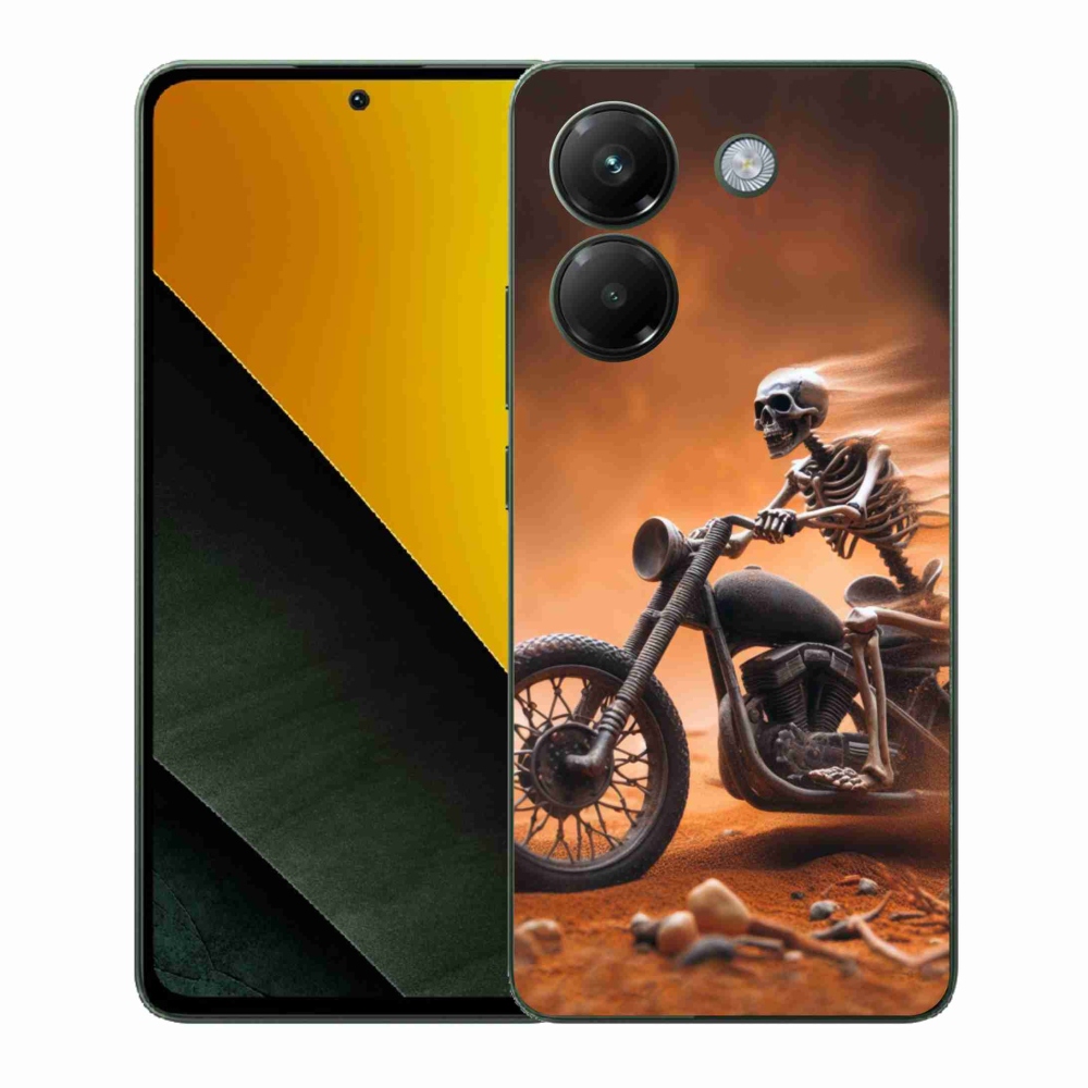 Gélový kryt mmCase na Xiaomi Poco M7 Pro 5G - kostra na motorke
