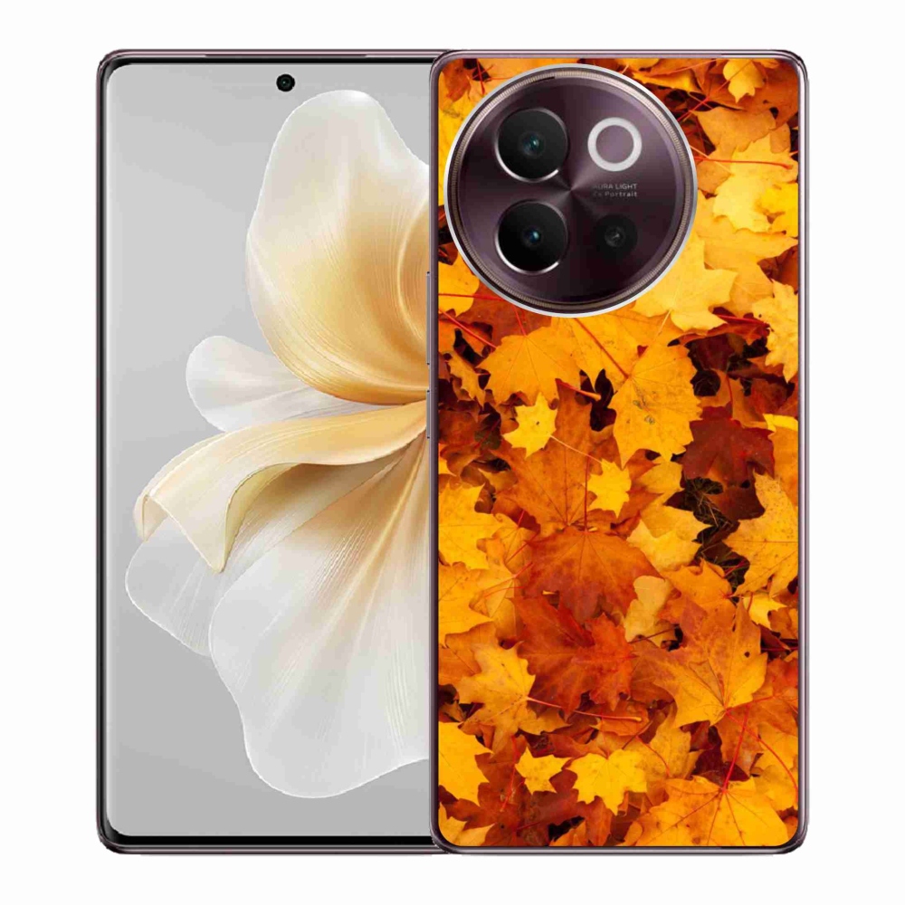 Gélový kryt mmCase na Vivo V40 Lite 5G - javorové listy