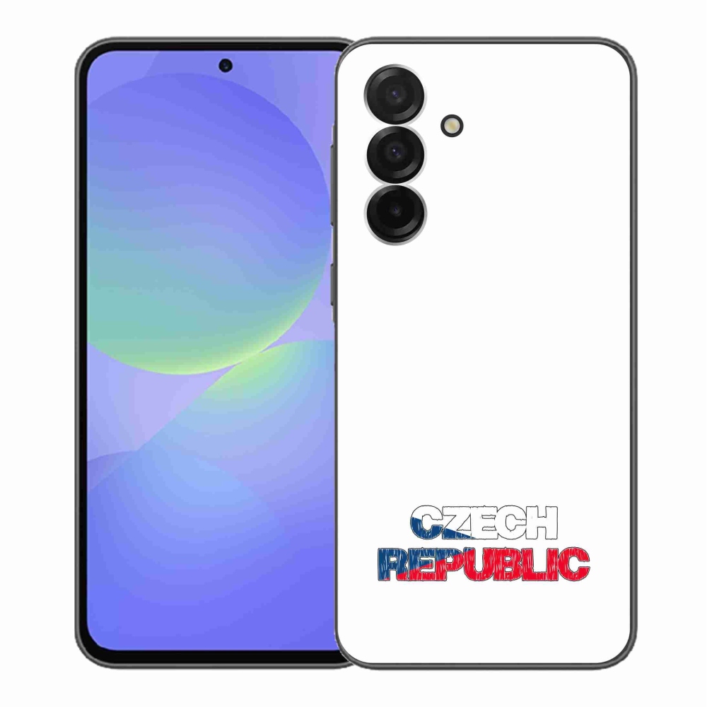 Gélový kryt mmCase na Samsung Galaxy A36 5G - Czech Republic biele pozadie