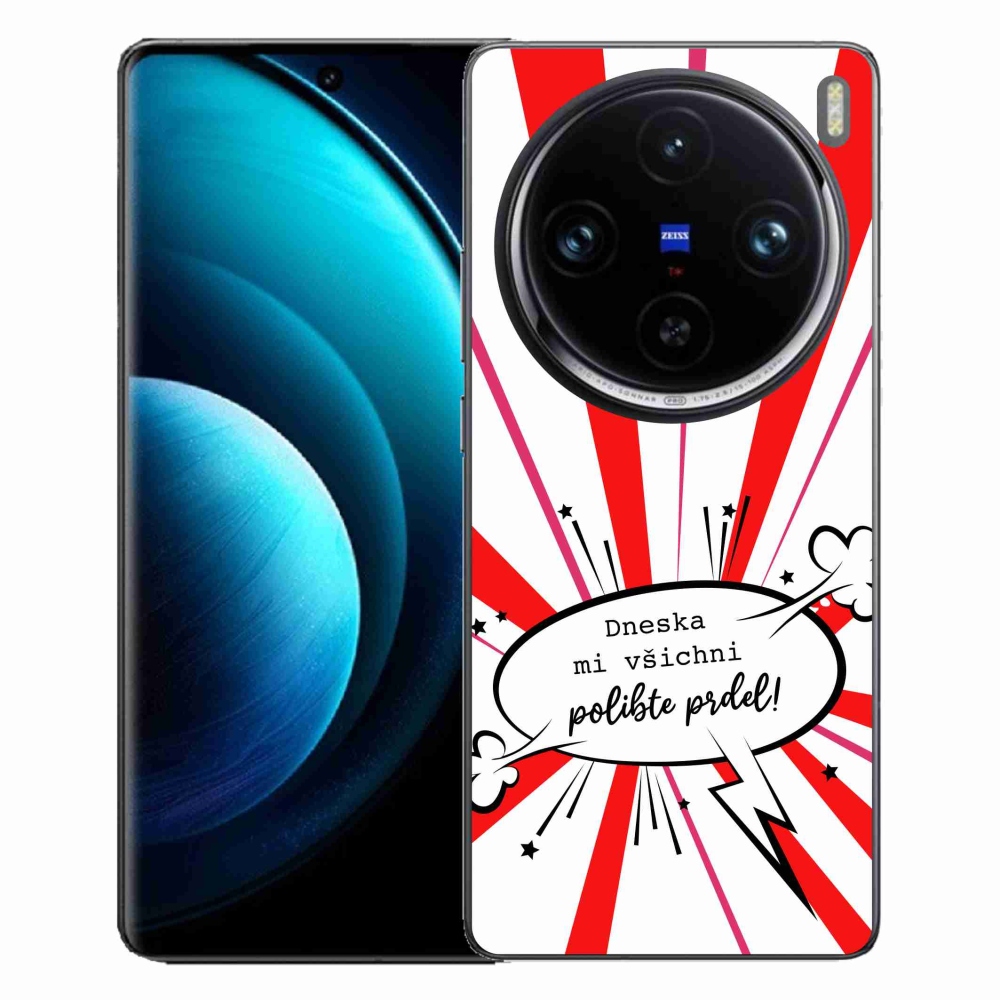 Gélový kryt mmCase na Vivo X100 Pro 5G - vtipný text 15 biele pozadie