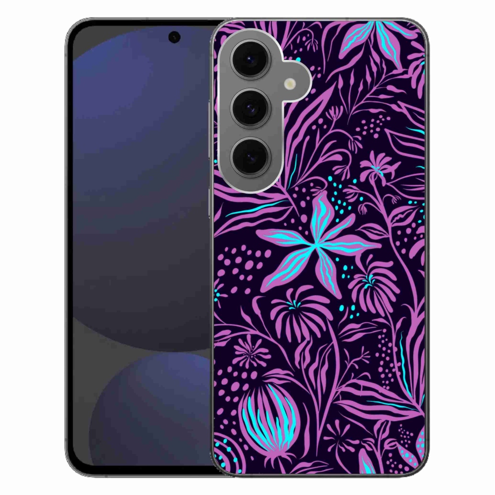 Gélový kryt mmCase na Samsung Galaxy S24 FE - kvety 2